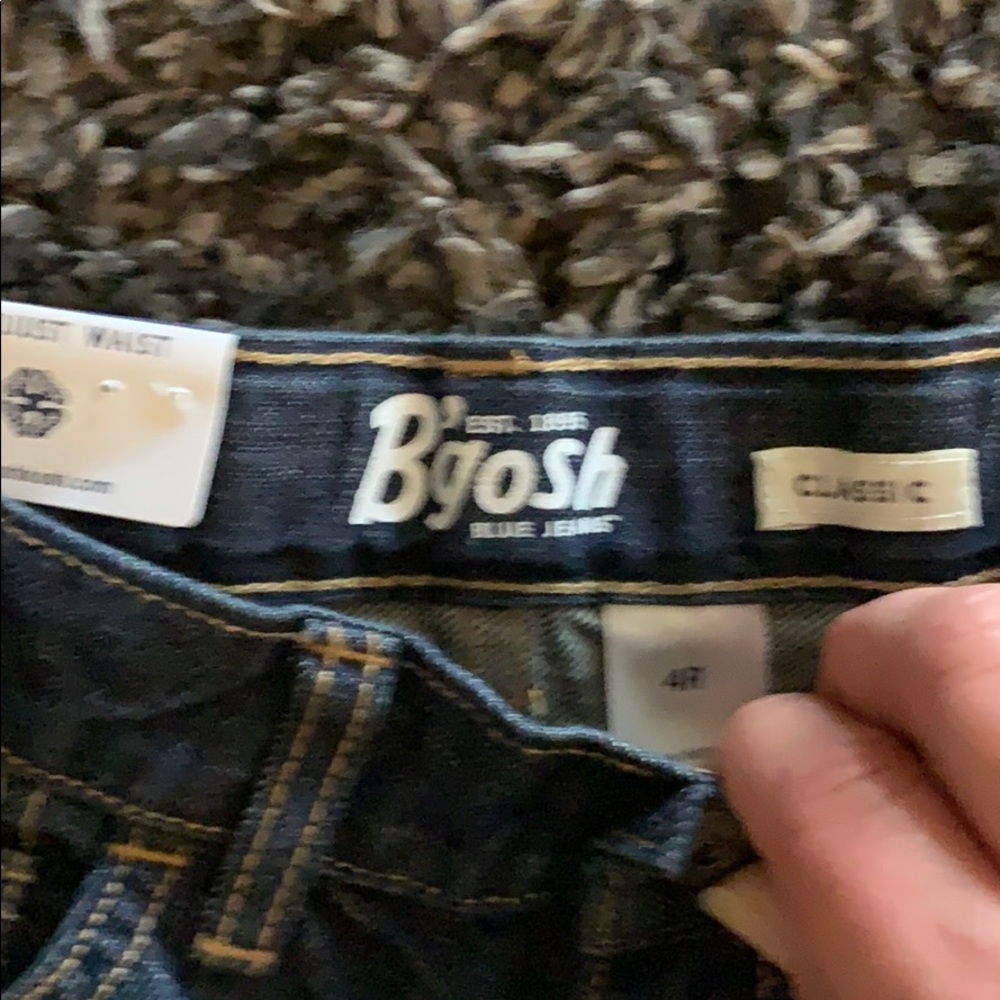 ‘Bgosh Jeans, dark wash. NWT. Relaxed fit. - Picture 2 of 5